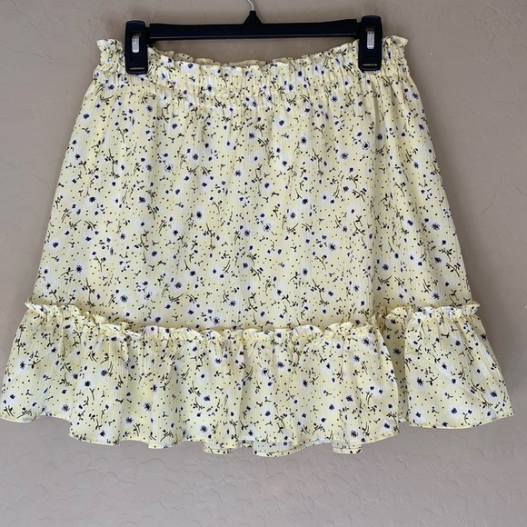 Laurence Corsin Yellow Metallic Skirt